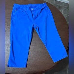 St. John's Bay Bright Blue Cropped Women's Jeans